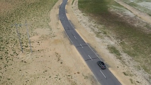 西藏G219国道新藏线公路荒野自驾旅行交通自然风光视频素材