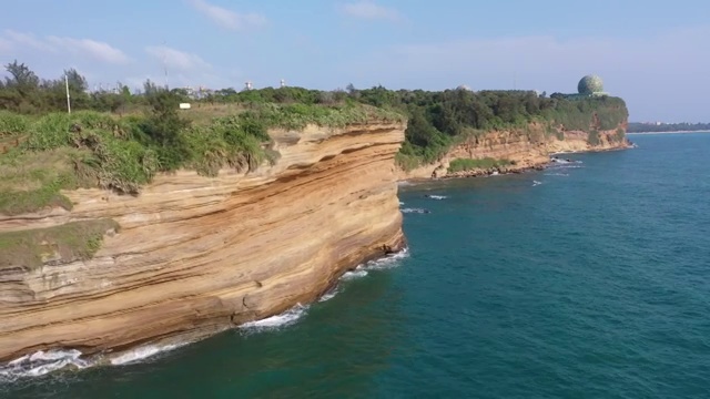 广西北海涠洲岛海滨暮崖海景自然风光视频素材