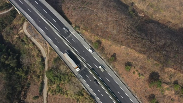 穿越大地的高速公路视频素材