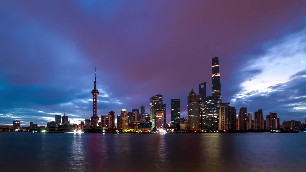 上海外滩城市延时摄影视频素材