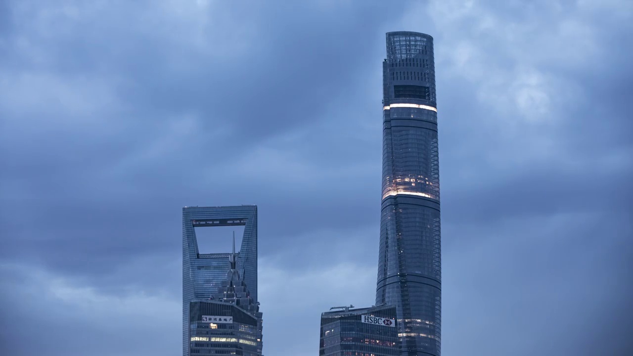 上海城市延时摄影视频素材