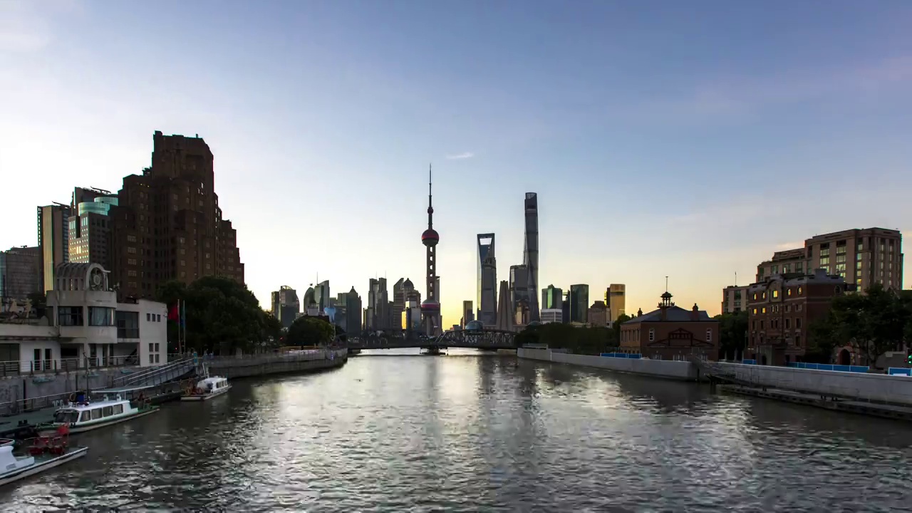 上海城市延时摄影视频素材