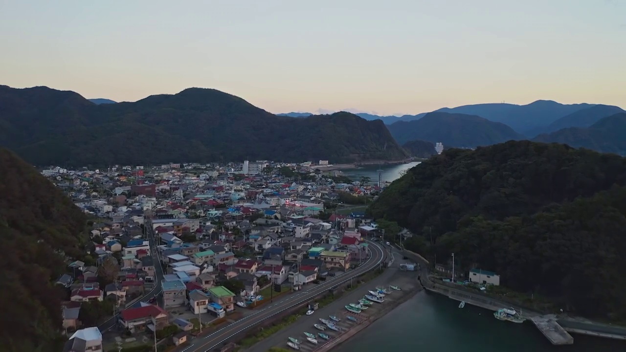 航拍日本伊豆海岛风光视频素材