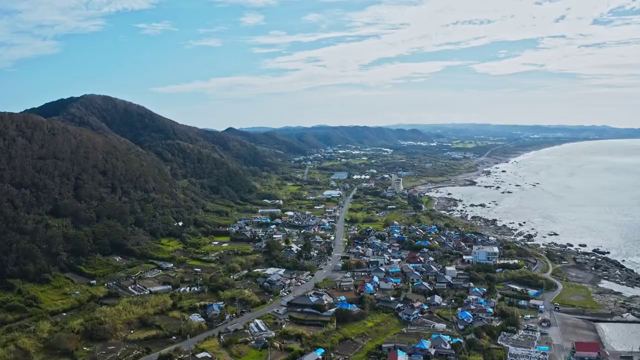 航拍日本东京千叶海岛风光视频素材