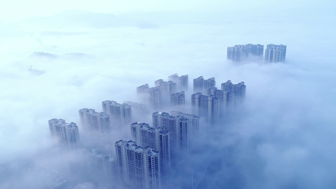 城市 雾霾视频素材
