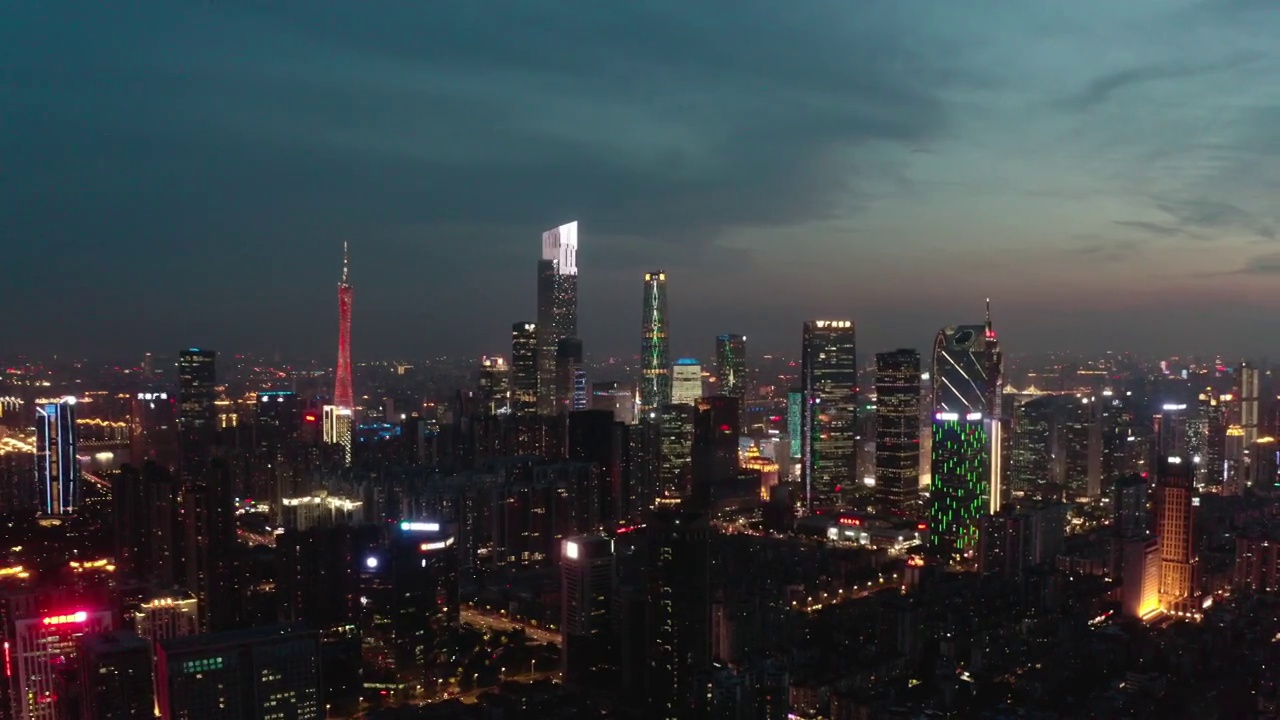 广州城市风光视频素材