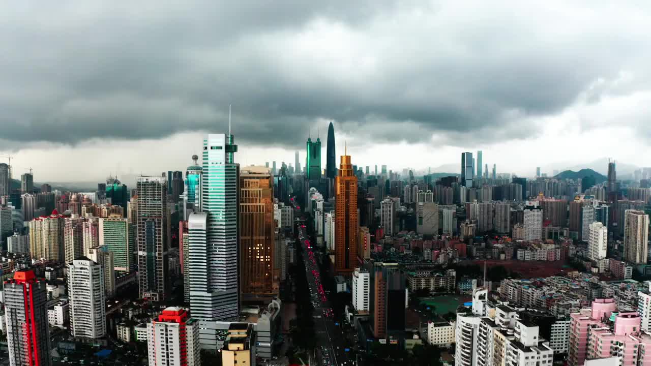 深圳风暴景观视频素材