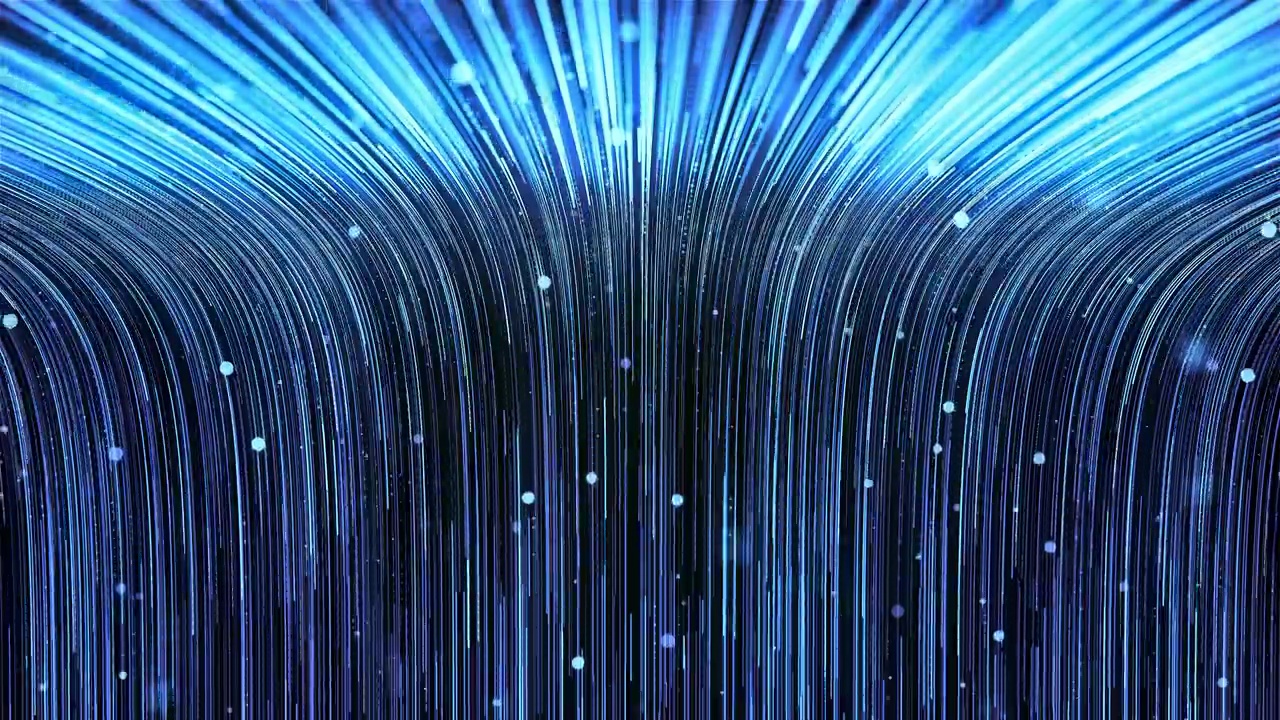 科技粒子闪耀线条视频素材