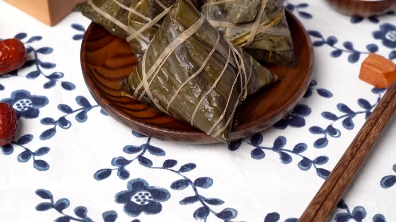 中国传统节日端午节粽子视频素材
