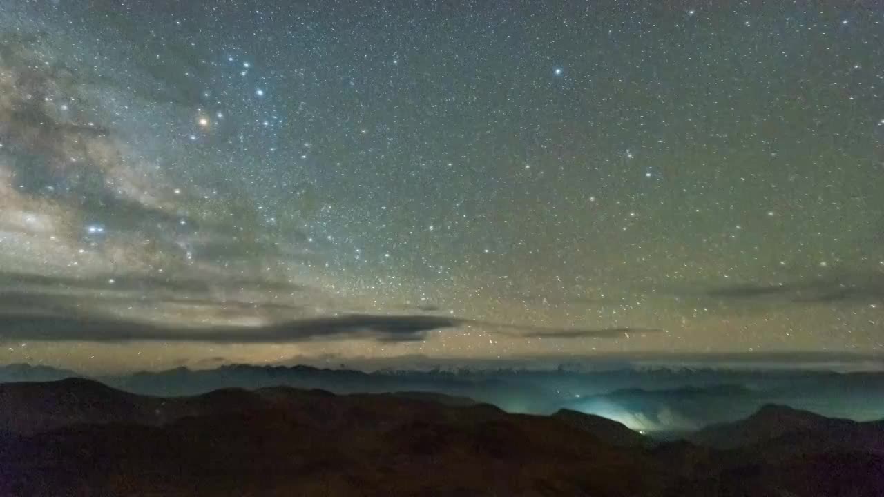 西藏日喀则：珠穆朗玛峰星空与日出时延时摄影视频视频下载