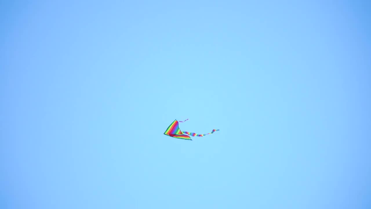 蓝天下的一只风筝视频下载