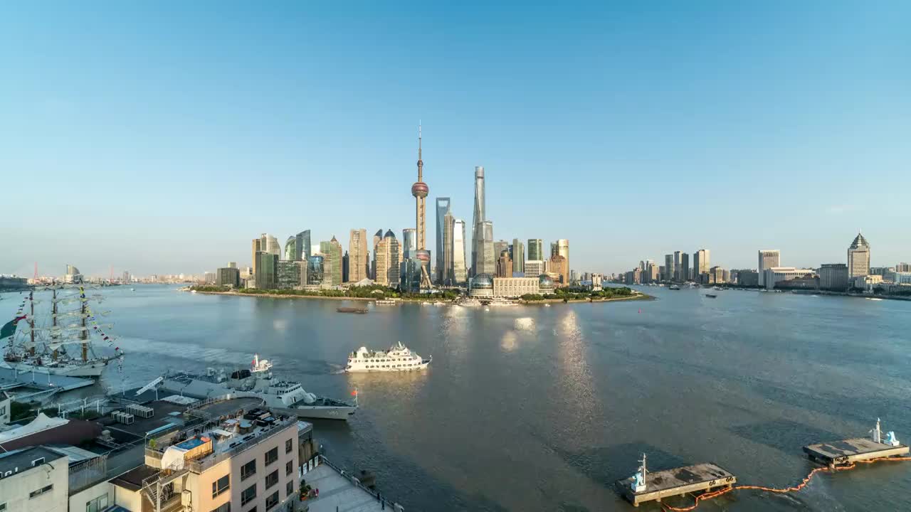 上海城市风光延时视频素材