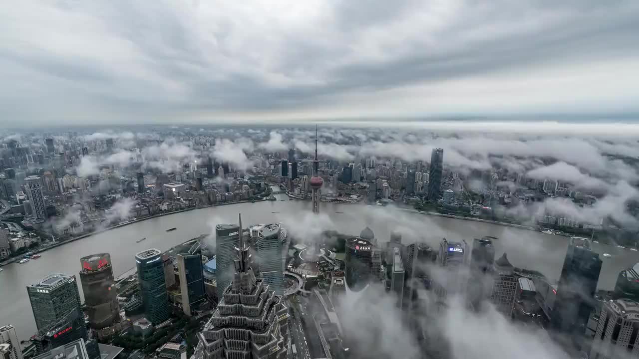上海城市风光延时视频下载