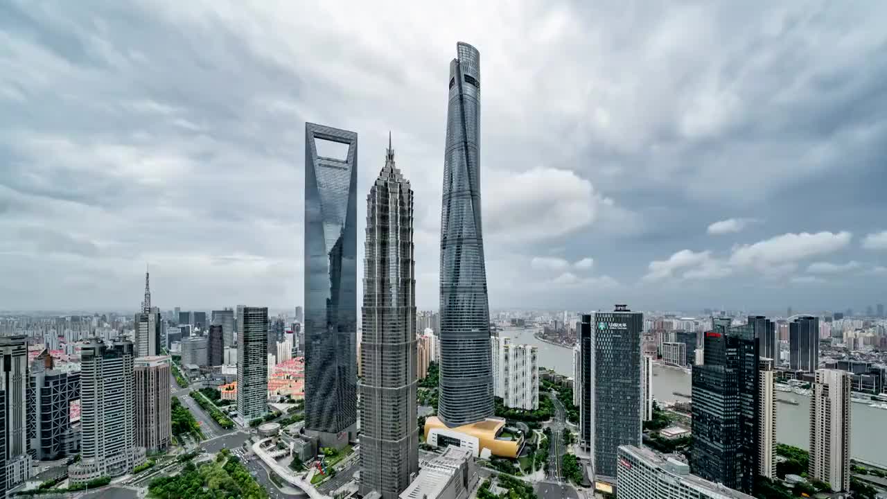 上海城市风光延时视频视频素材