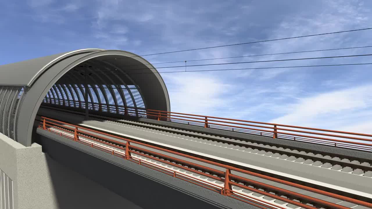 C4D软件制作高速列车视频素材