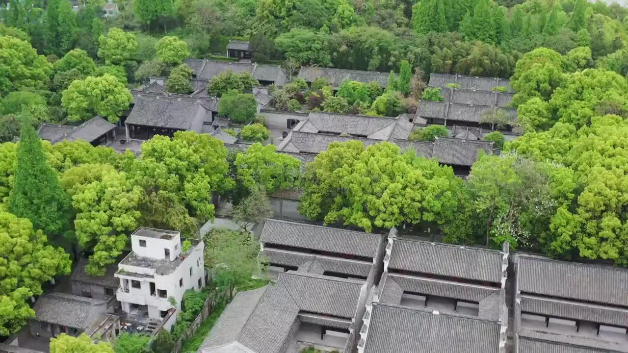 宁波慈城古城古建筑航拍4K视频视频素材
