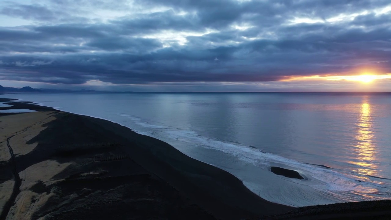 冰岛海角天涯景观视频素材