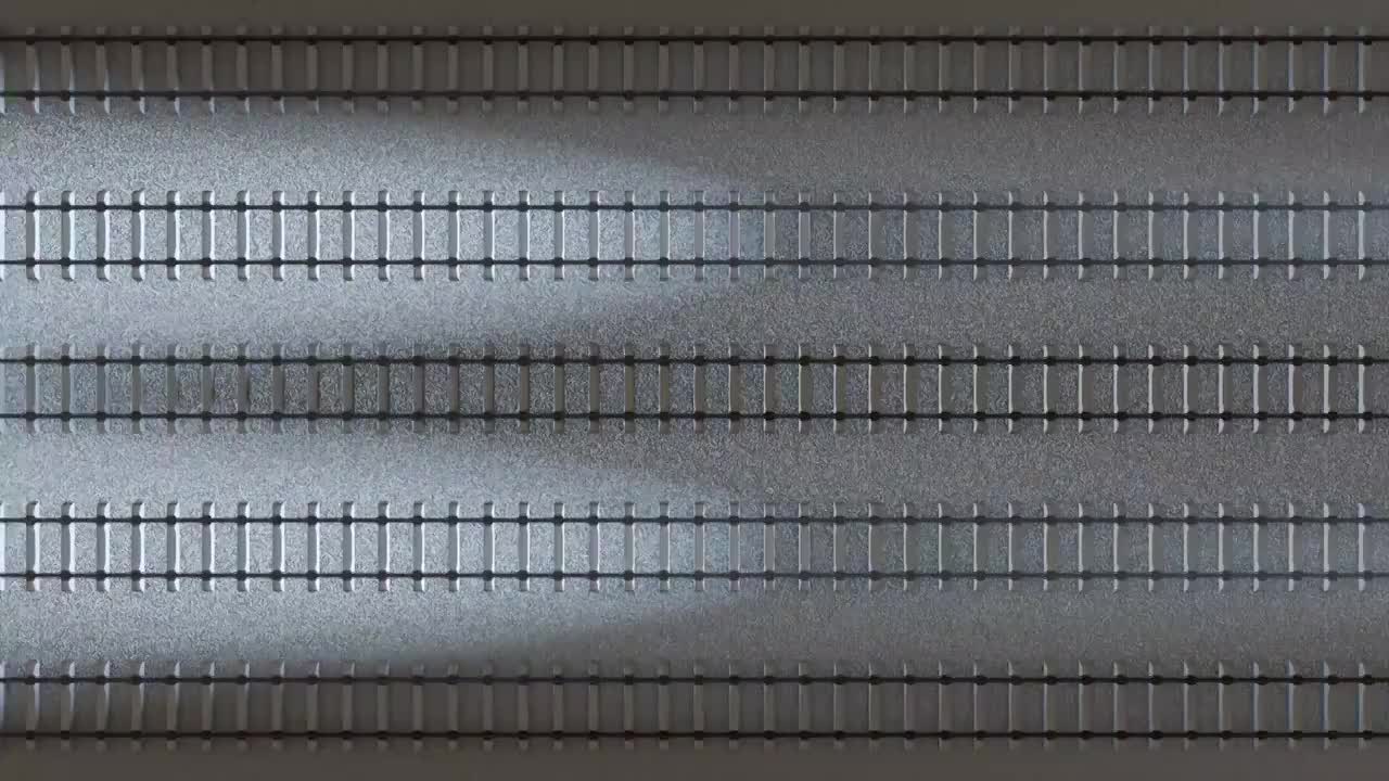 C4D三维制作高速铁路列车视频素材