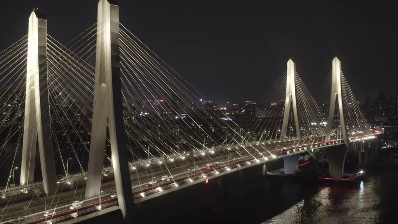 广州番禺洛溪大桥视频素材