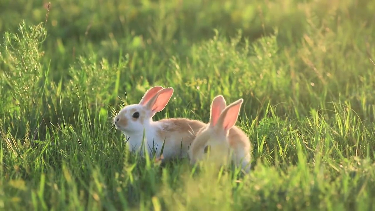 草原上的兔子视频下载