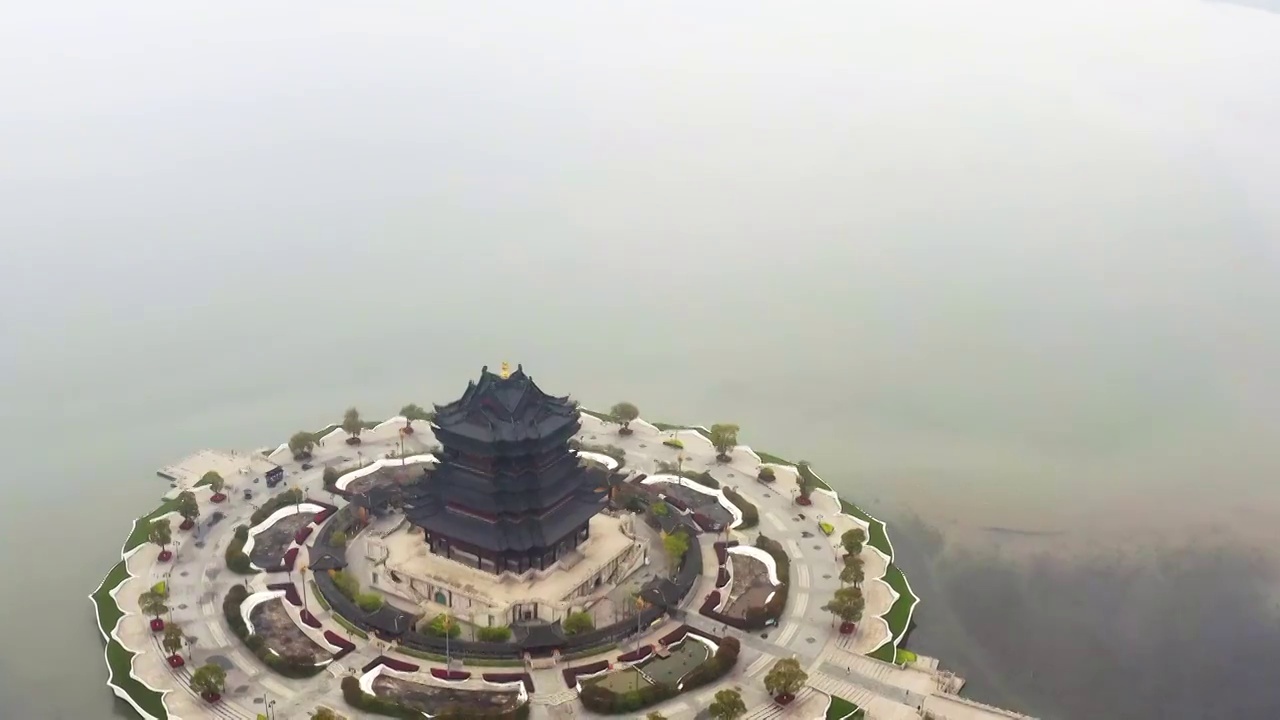苏州重元寺航拍视频素材