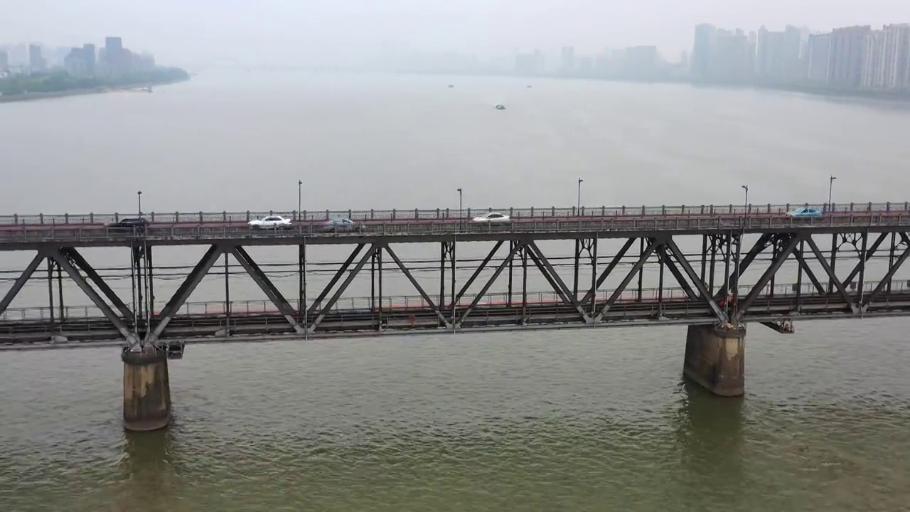 浙江杭州钱塘江大桥视频素材