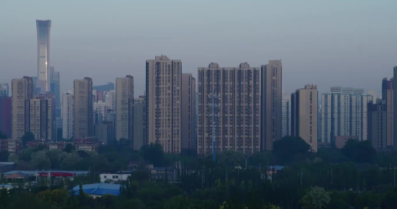 北京：CBD日出延时视频素材