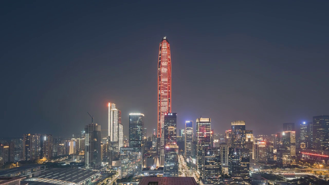 深圳福田中轴线延时摄影 金融 商务 城市 宣传片 现代 大厦视频下载