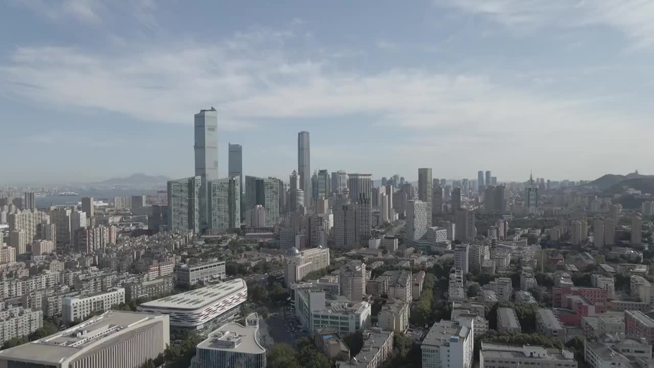 城市天际线航拍视频下载