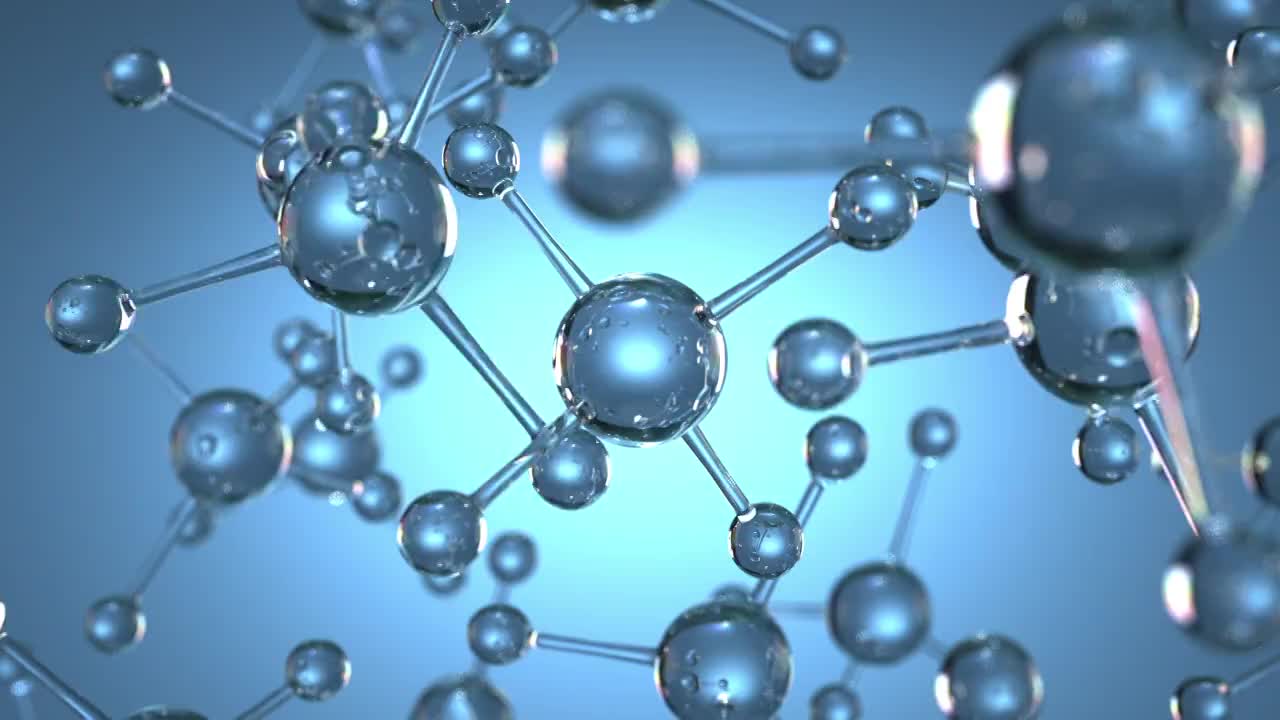 透明化学分子结构视频下载