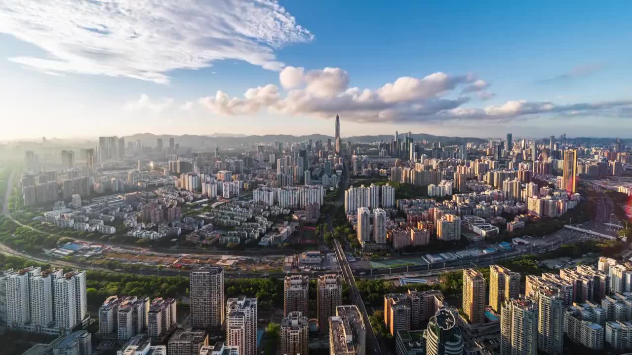 俯视整个城市－深圳视频下载