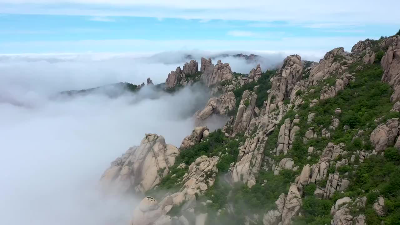 青岛崂山巨峰风景区云海视频下载