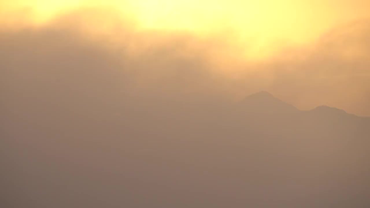 北京西山日落云海视频素材