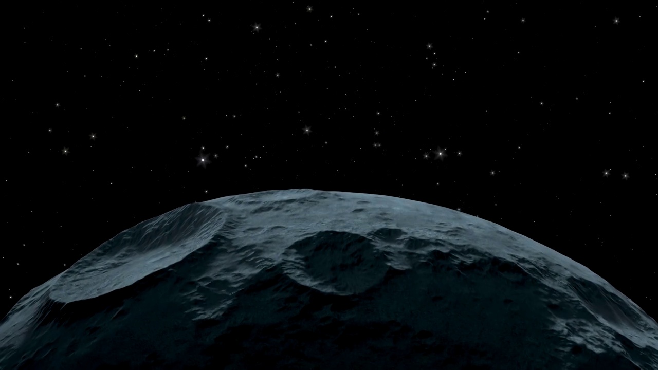 黑色背景下的星球 3D渲染视频素材