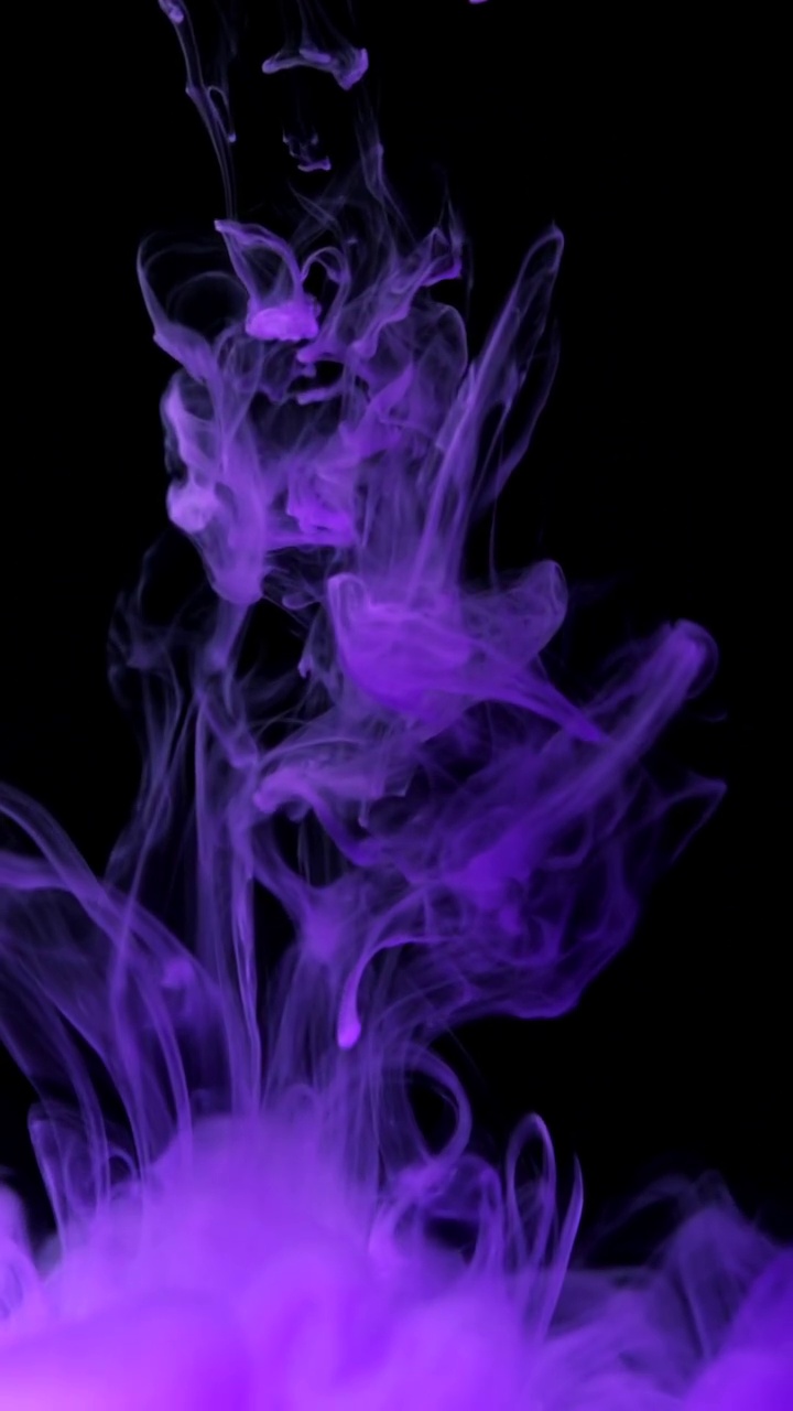 紫色烟雾流动特效视频素材