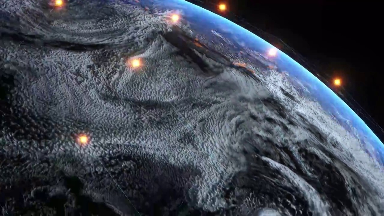 科技地球，三维动画视频素材
