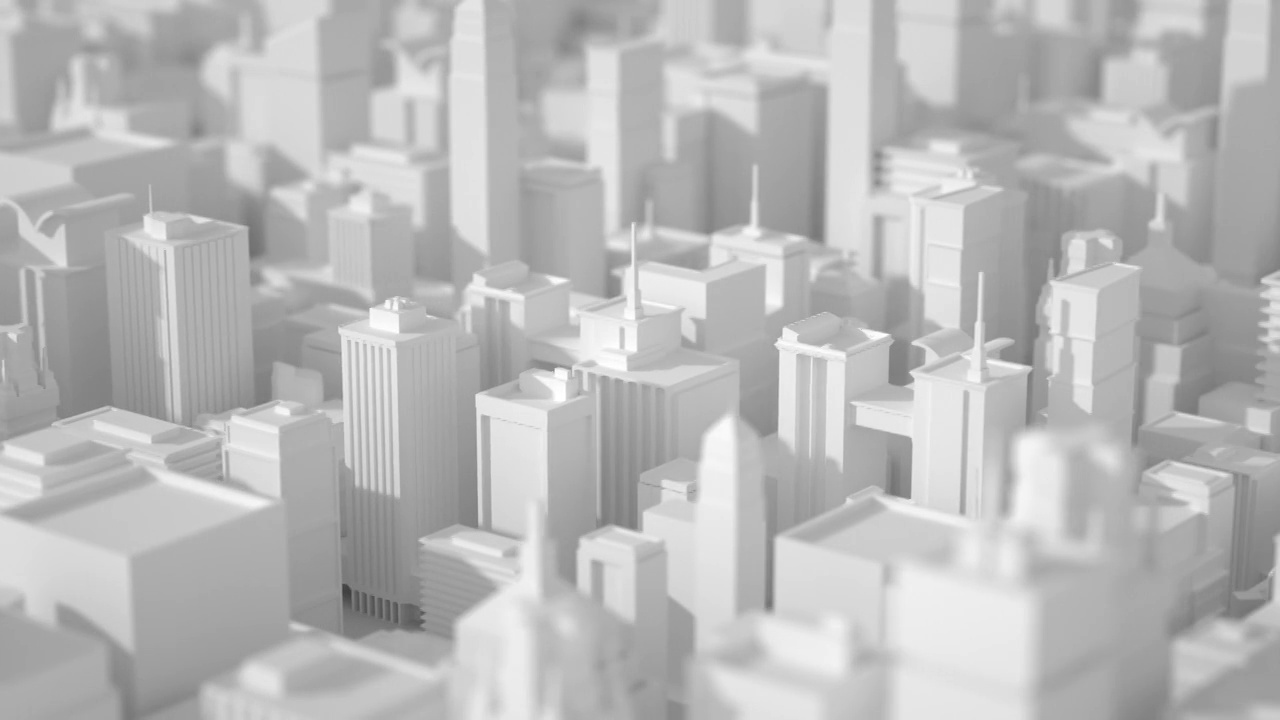 虚拟城市，三维动画视频下载