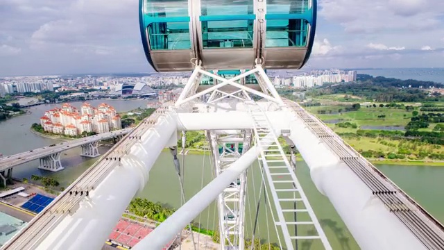 新加坡摩天轮俯瞰视频下载