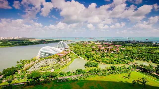 新加坡花园日景延时视频素材