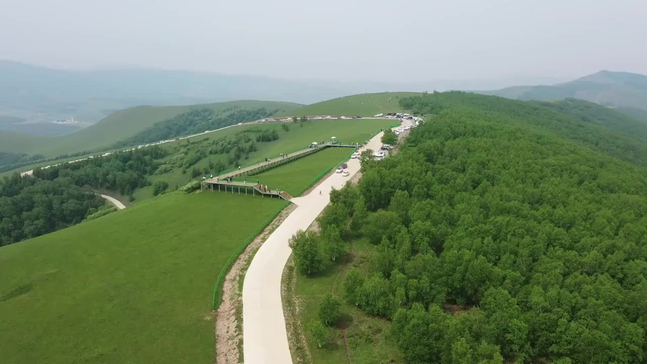 丰宁京北草原天路（4K航拍）视频下载