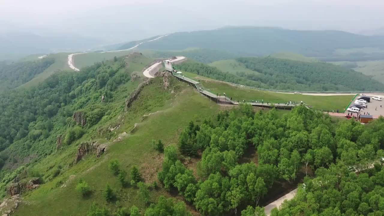 丰宁 京北  第一天路 （4K航拍）视频素材