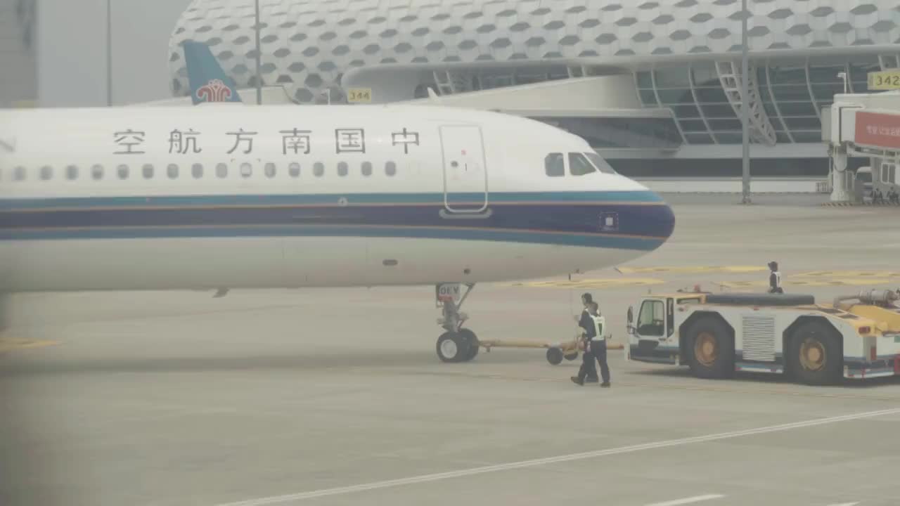 深圳宝安机场视频素材