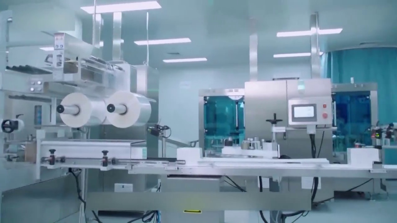北京新冠疫苗生产流水线镜头视频素材