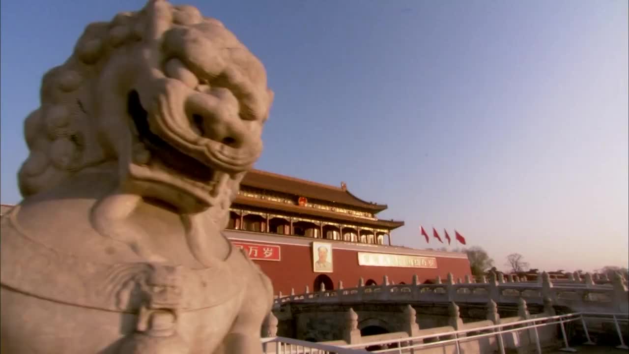 北京天安门及长安街航拍镜头视频素材