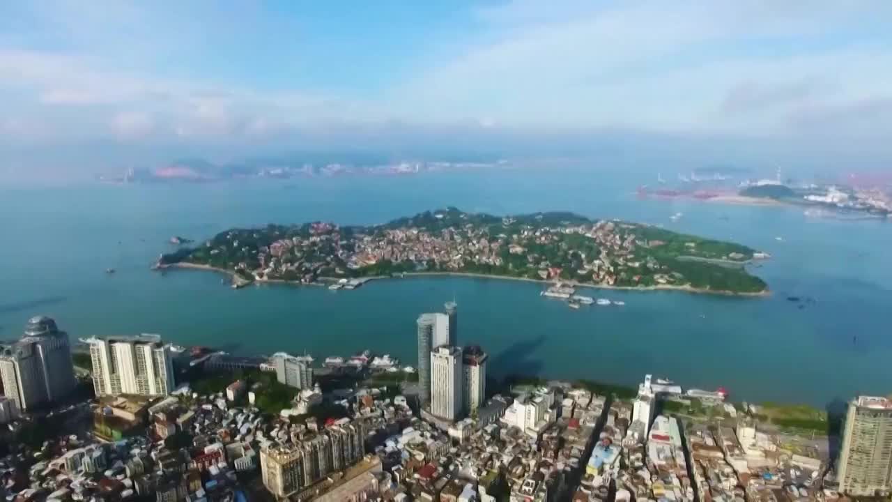 中国城市及高铁航拍镜头视频素材