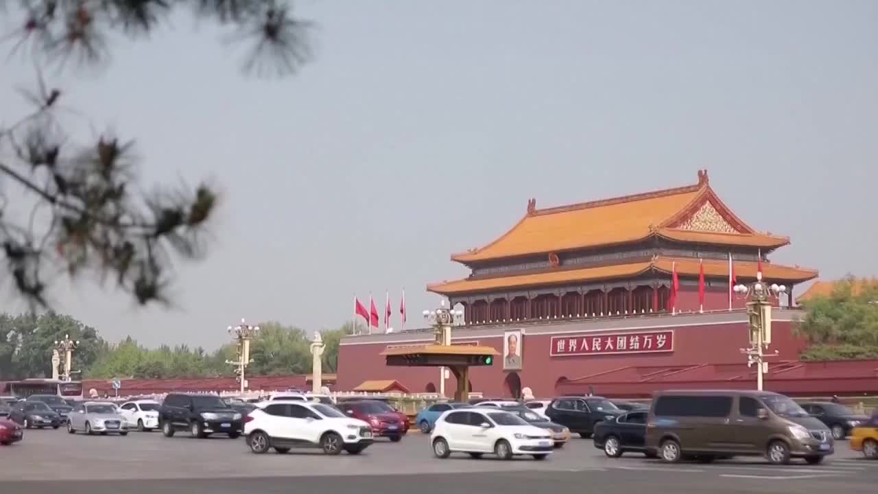 北京天安门和前门视频素材
