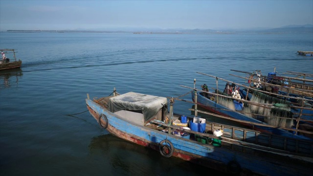广西防城港出海打渔视频素材