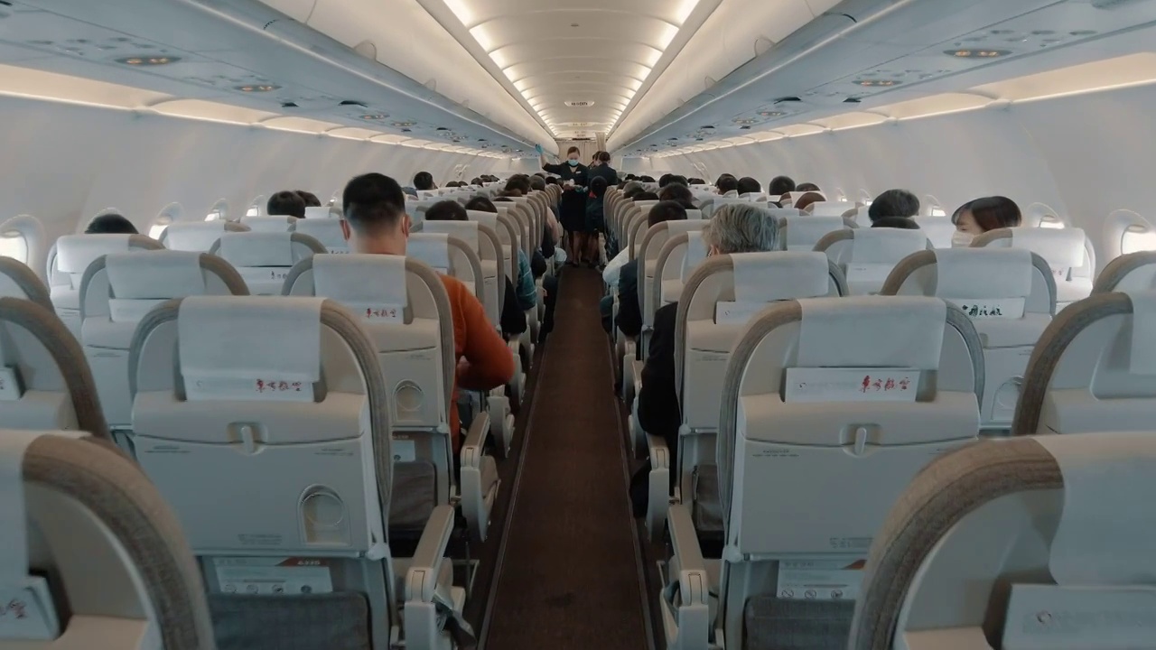 乘客正在登机视频素材