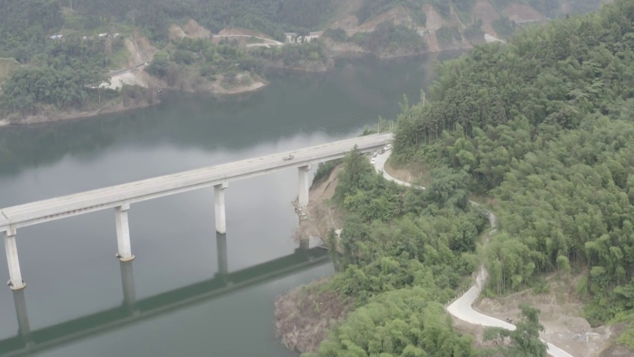 广西壮族自治区柳州市融水县贝江航拍风光视频素材