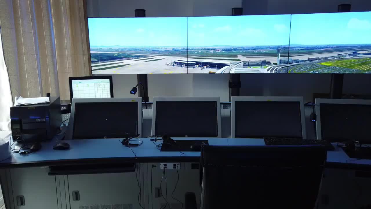 机场塔台全景模拟机系统及空间展示视频下载